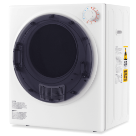 Only Supports Self Pickup-Portable Dryer, Electric Dryer With Stainless Steel Inner Drum For Apartments, RVs, Dorms, Compact Dryer For Tight Spaces (Option: White1)