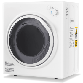 Only Supports Self Pickup-Portable Dryer, Electric Dryer With Stainless Steel Inner Drum For Apartments, RVs, Dorms, Compact Dryer For Tight Spaces (Option: White2)